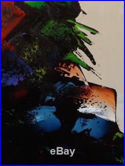 100x73cm Original JP DOUCHEZ Peinture au couteau sur toile + certificat Bretagne