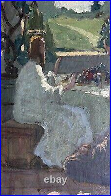 1900 Original Antique oil painting Framed, Jesus, Martha and Mary, Simvolism Art 1900 Original Antique oil painting Framed, Jesus, Martha and Mary, Simvolism Art