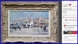 AUBÉRY Jean (1880-1952) tableau ancien fauvisme VASE BLEU huile toile MARSEILLE