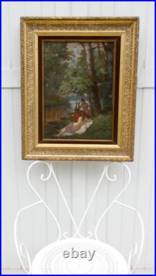 A. DURAND XIXe. GRANDE & BELLE TOILE 1882. JEUNES FEMMES AU BORD D'UNE RIVIÈRE A. DURAND XIXe. GRANDE & BELLE TOILE 1882. JEUNES FEMMES AU BORD D'UNE RIVIÈRE