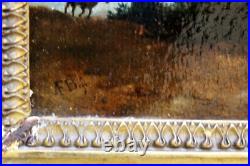 Adriaen Frans BOUDEWYNS (1644-1719) Pêcheur au filet et berger Huile sur toile