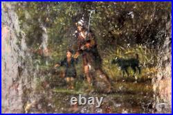 Adriaen Frans BOUDEWYNS (1644-1719) Pêcheur au filet et berger Huile sur toile