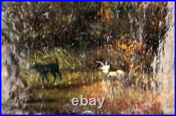 Adriaen Frans BOUDEWYNS (1644-1719) Pêcheur au filet et berger Huile sur toile