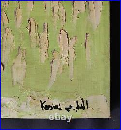 Ahmed Said Kadiri, huile sur toile, signée