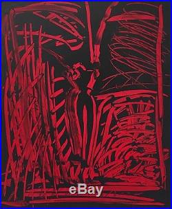 Aki Kuroda huile sur toile signée art abstrait abstraction Paris Japon