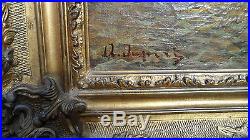 Albert DUPRAT Vue de Venise 60 x 80 XIX eme huile sur toile