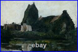 Alfred Casile 1848-1909. La Chapelle Aux Lierres De Cricqueboeuf, En Normandie