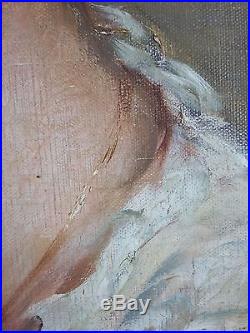 Ancien Tableau Georges Fichefet (Belge, 1864-1954) Peinture Huile Oil Painting