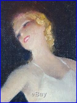 Ancien Tableau Léon-Laurent Galand (1872-1960) Peinture Huile Toile Oil Painting