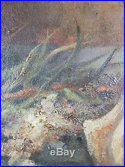 Ancien Tableau Louis Evenepoel (XIXe) Peinture Huile Antique Oil Painting