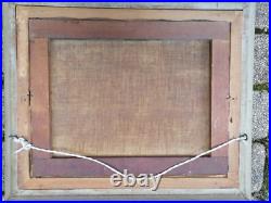 Ancien Tableau Marine Huile Sur Toile Voiliers