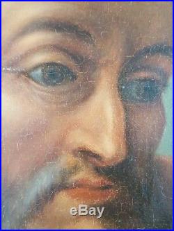 Ancien Tableau Saint André Peinture Huile Antique Oil Painting Dipinto Malerei