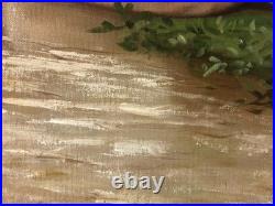 Ancienne huile sur toile du XXe siècle représentant un nu féminin, cadre doré Ancienne huile sur toile du XXe siècle représentant un nu féminin, cadre doré