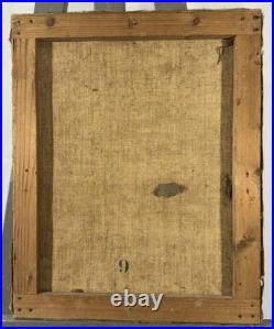 Ancienne huile sur toile signée paysage fauviste début XXe fauve fauvisme