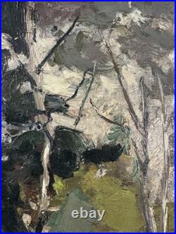 Ancienne huile sur toile signée paysage fauviste début XXe fauve fauvisme