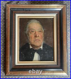 Anonyme Huile sur toile marouflée sur panneau Portrait XIX