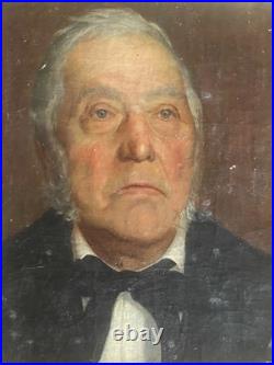 Anonyme Huile sur toile marouflée sur panneau Portrait XIX