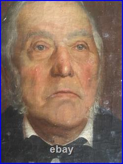 Anonyme Huile sur toile marouflée sur panneau Portrait XIX