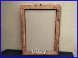 Antique Carré Peinture Huile sur Toile L'Enterrement R. A. Sarda de G. Berger