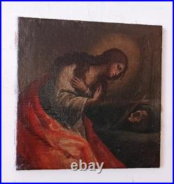 Antique Huile Sur Toile Représentant Madeleine XVIIIème Siècle École Italienne Antique Huile Sur Toile Représentant Madeleine XVIIIème Siècle École Italienne