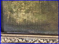 Attribué à LANFANT DE METZ Jeunes enfants dans les bois Peinture huile sur toile