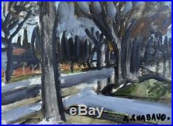 Auguste CHABAUD (1882-1955) huile sur toile Paysage de Provence v584