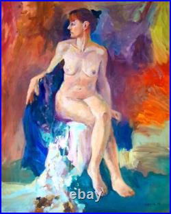 Avoua Marie 100-80 cm huile Toile femme nue