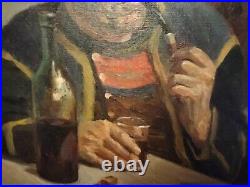 BELLE HUILE huile sur toile par Edmond daynes 1895 1986 BRETON 83,5 X 72,5 cm