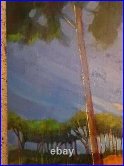 Beau Tableau Peintures HST Bord De Mer Landes Atlantique Signé Phalip