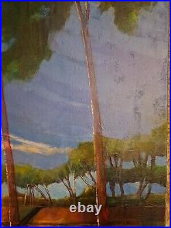 Beau Tableau Peintures HST Bord De Mer Landes Atlantique Signé Phalip