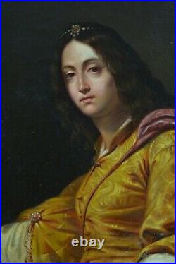 Beau Tableau ancien portrait Judith et Holopherne LEON ALEGRE CRISTOFANO ALLORI