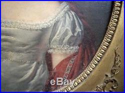 Beau portrait Empire d'une Comtesse par Antoine BOREL (1777-1838) Qualité Musée