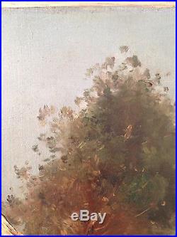 Belle Huile sur toile de Jean-Baptiste Antoine GUILLEMET(1843-1918)