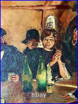 Belle huile sur toile de Jean Touzard (1911-1969). Datée 51