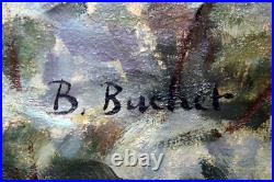 Boris BUCHET (1917-1999)- La ville aux deux dômes Huile sur Toile Boris BUCHET (1917-1999)- La ville aux deux dômes Huile sur Toile