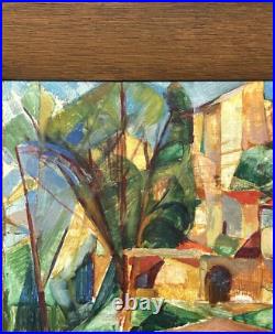 CUBIZM Art Garden Cityscape France Architecture Antique Oil painting Hand Made CUBIZM Art Garden Cityscape France Architecture Antique Oil painting Hand Made