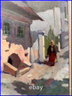 C. 1920+fauve Hongrois+signé Rónai Geza (selon Moi)+rue Animée Superbe Palette++