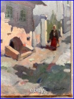 C. 1920+fauve Hongrois+signé Rónai Geza (selon Moi)+rue Animée Superbe Palette++