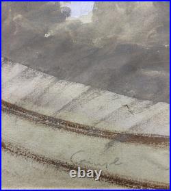 Child Portrait, Original Tempera 1930-40 Paris School, Signed, Framed