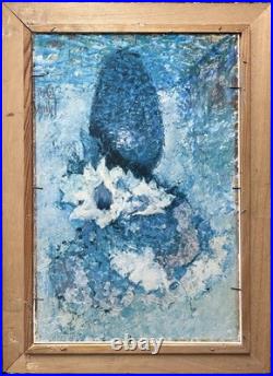 Child Portrait, Original Tempera 1930-40 Paris School, Signed, Framed