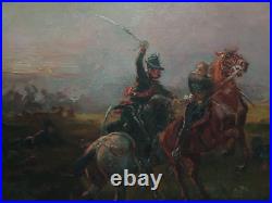 Combat De Cavalerie Officier De Chasseurs A Cheval 1814