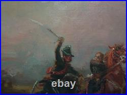 Combat De Cavalerie Officier De Chasseurs A Cheval 1814
