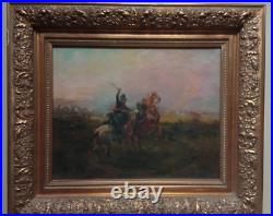 Combat De Cavalerie Officier De Chasseurs A Cheval 1814