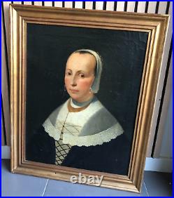 D'après Jacob Gerritsz CUYP Ecole hollandaise Huile sur toile Portrait
