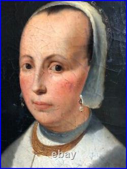 D'après Jacob Gerritsz CUYP Ecole hollandaise Huile sur toile Portrait