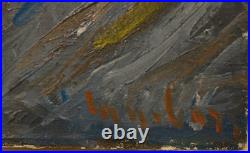 David LAN-BAR (1912-1987) Huile sur toile abstraite signée et datée 1952