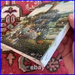 Dragan Mihailovic La Cueillette 1991 Huile Sur Toile Originale 1 F Art Naïf Rare