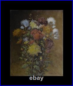 E. Lemaniché. Fin XIX? Siècle. Bouquet de fleurs