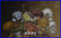 E. Lemaniché. Fin XIX? Siècle. Bouquet de fleurs