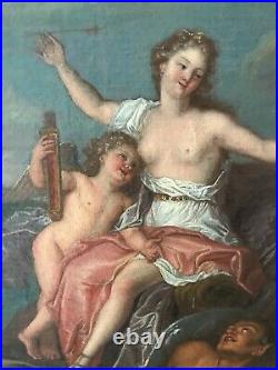 Ec. Française XVIIIe Huile sur toile entourage Antoine Coypel Naissance de Venus